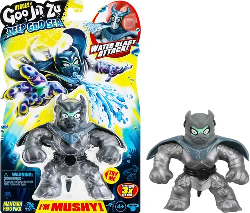 Miniatura 8 de Heroes of Goo Jit Zu Paquete de héroes de Deep Goo Sea Blazagon. Juguete súper elástico lleno de goo. con función de ataque de agua a chorro.
