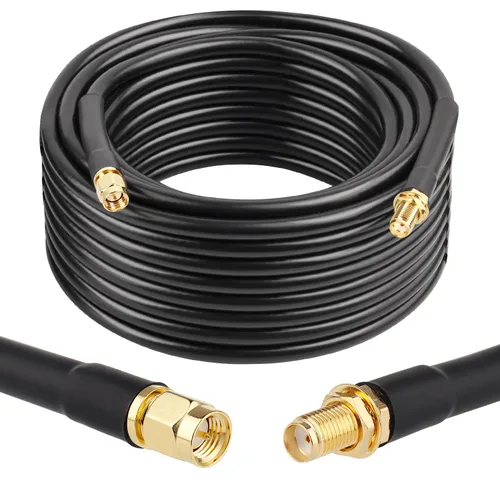 Miniatura 11 de XRDS -RF Cable SMA de 1 pie, cable de extensión SMA con conector SMA macho a SMA hembra de 50 ohmios KMR240 cable coaxial SMA de baja pérdida