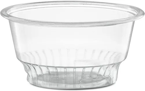 Miniatura 7 de Vasos de postre de plástico transparente de 8 onzas con tapas de cúpula sin agujero, 50 juegos de cuencos desechables para helados, parfait