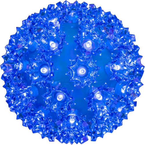 Miniatura 30 de Novelty Lights - Esfera de estrella de luz LED de 6 pulgadas con 50 luces, 100% verdadero parpadeo blanco cálido, bola de ornamento, cable
