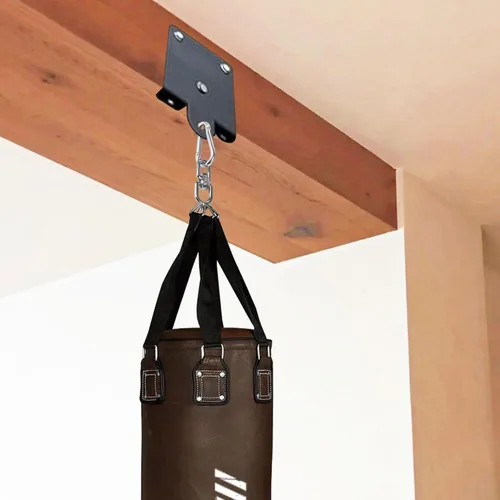Miniatura 5 de Homydom Percha pesada para saco de boxeo y soporte de techo Soporte giratorio de rotación de 360° para boxeo, artes marciales mixtas y muay thai