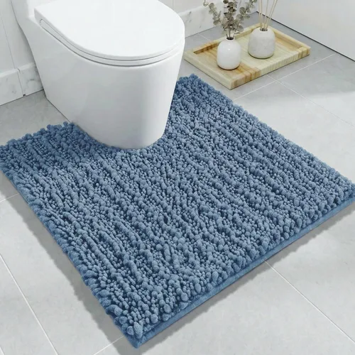 Miniatura 19 de Disolla Alfombra de baño pequeña, antideslizante, lavable, color beige, 17 x 24 pulgadas, súper absorbente, suave, alfombra de baño de felpilla