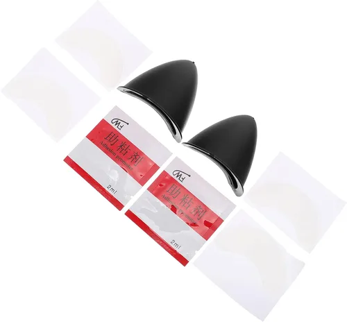 Wakauto 2 unids casco decoración orejas gato casco etiqueta engomada lindo casco adorno para motocicleta universal bicicleta scooter casco