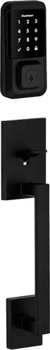 Miniatura 11 de Kwikset Halo Bloqueo inteligente Wi-Fi, cerradura de puerta delantera de entrada sin llave con pantalla táctil, acabado en negro mate, certificado
