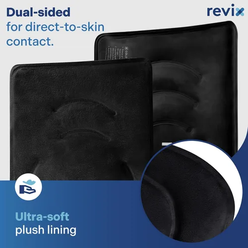 Miniatura 5 de REVIX Paquete de hielo XL para recuperación de reemplazo de rodilla, envoltura de hielo con compresión fría para molestias y fatiga, paquete frío