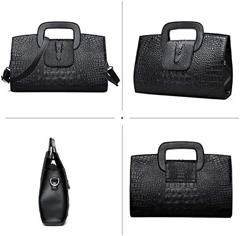 Miniatura 5 de Goclothod Bolso de mano con asa superior para mujer estilo vintage con solapa bandolera
