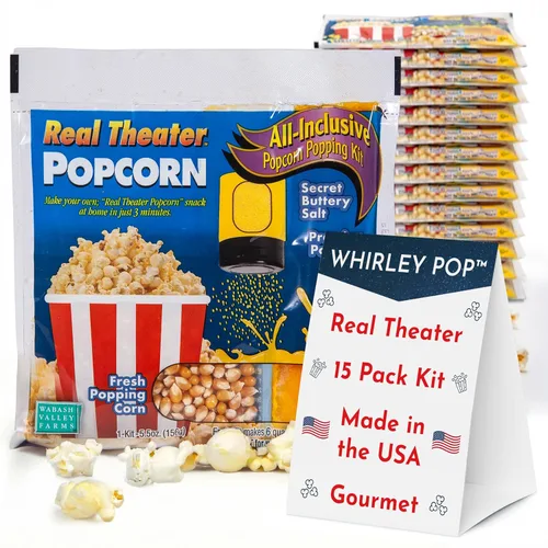 Miniatura 17 de Paquetes de palomitas de maíz todo en uno, kits de palomitas de maíz todo incluido, maíz dulce y salado, granos de palomitas de maíz para máquina