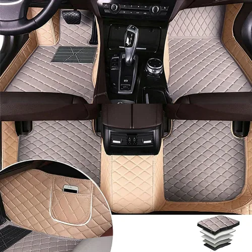 Miniatura 39 de Alfombras para todo tipo de clima de TAHALI - Alfombrillas impermeables, antideslizantes, de cuero para automóviles, SUV, camiones - Proteja