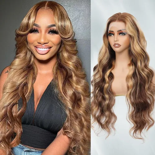 Miniatura 25 de Aaliweya Peluca de encaje frontal 360 HD con encaje frontal 360, peluca de cabello humano para mujer, densidad 180, prearrancada, sin pegamento, 1B