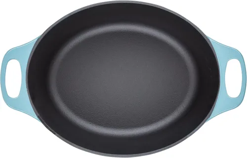 Miniatura 10 de Rachael Ray NITRO - Horno holandés de hierro fundido, 6.5 cuartos de galón, azul agave
