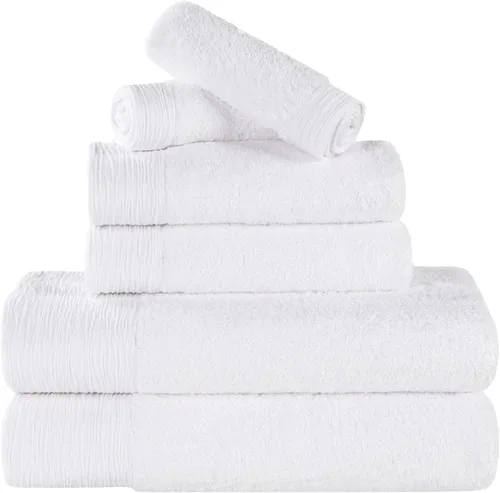 Miniatura 36 de Superior Rayon - Juego de toallas de 12 piezas de mezcla de bambú, de secado rápido, artículos esenciales para el baño, ducha, spa, toallas