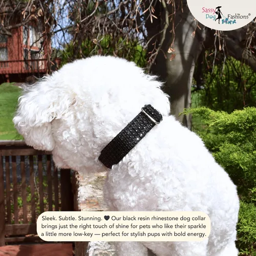 Miniatura 8 de Collar de perro con diamantes de imitación, hebilla grabada y opciones de correa, collares de perro brillantes a la moda, joyas brillantes