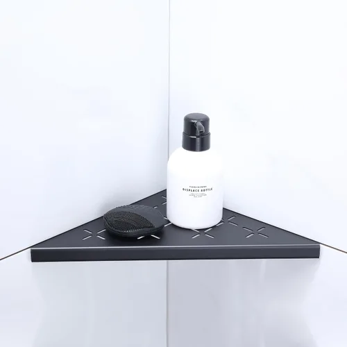 Miniatura 12 de Estante esquinero para ducha, paquete de 2 estantes de ducha de acero inoxidable SUS304 para paredes de azulejos, estante organizador de estante