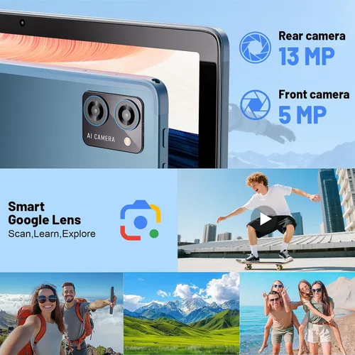 Miniatura 6 de Tablet Android, tabletas electrónicas Android 15, 16 GB de RAM, 128 GB ROM 1 TB Expand, Octa-Core, WiFi 5G, cámara de 13 MP+5MP, batería de 8000