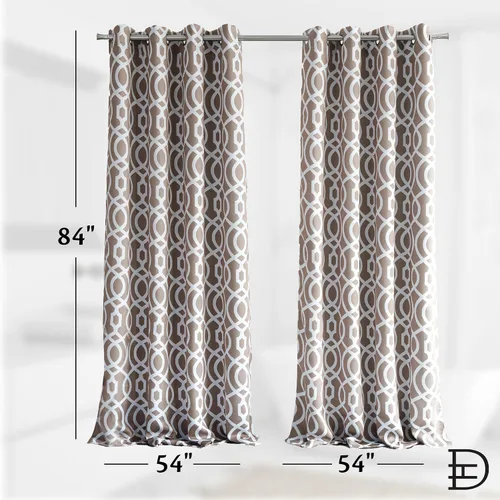 Miniatura 6 de Cortina opaca de 54 x 84 pulgadas, reducción de ruido, aislamiento térmico, cortinas de oscurecimiento de habitación para dormitorio y sala