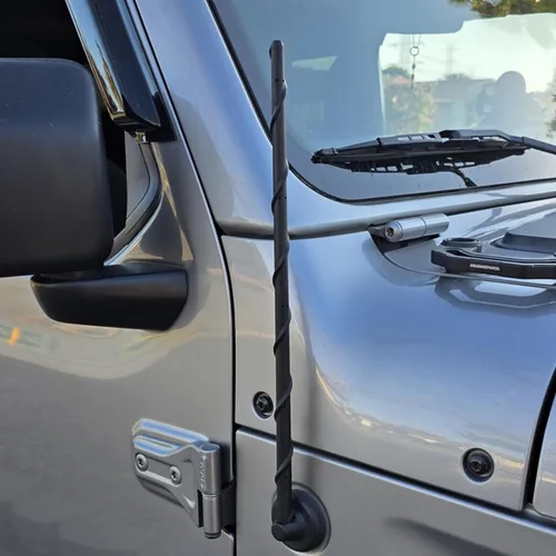 Miniatura 15 de Antena (23 centímetros) para 2007-2025 Jeep Wrangler JK JL JKU JLU Gladiator JT, accesorios Jeep Wrangler Gladiator, antena corta de reemplazo