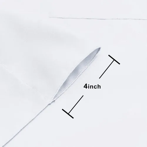 Miniatura 3 de Hiasan Cortinas de fondo blancas para fiestas, cortinas de fondo de fotografía de poliéster para reuniones familiares, decoraciones de boda, 5 x 10