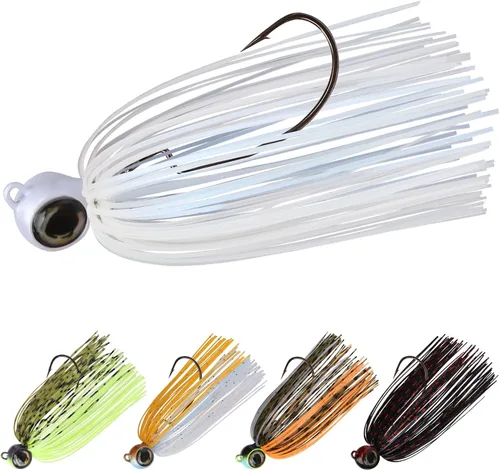 Miniatura 12 de TRUSCEND Jigs Fishing Lures with Ultra Smooth Teflon Hook, Tour Grade Titanium Weed Guard Swim Jigs, Valuable Weedless Skirted Jig, Well-Made Lures
