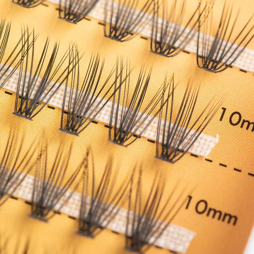 Miniatura 2 de 240 extensiones de pestañas individuales, paquete de mezcla de volumen de racimos de pestañas 20D, longitudes de mezcla de 0.394-0.551 in, rizo C