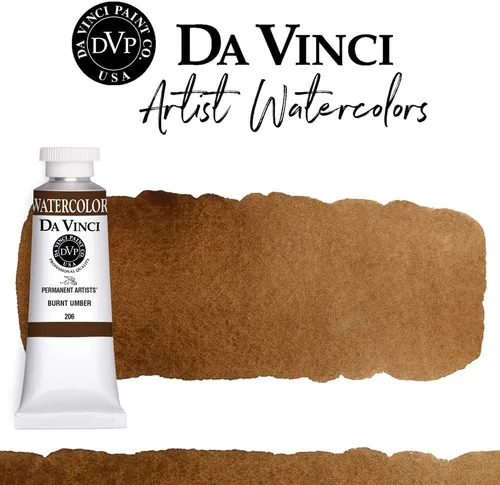 Miniatura 6 de DA VINCI PAINTS Pintura Acuarela Profesional para Artistas, Alizarin Crimson (Quinacridone), 37ml Índigo