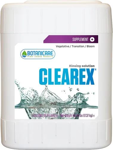 Miniatura 3 de Botanicare Clearex, Solución de enjuague para plantas hidropónicas y en maceta, 1 gal.