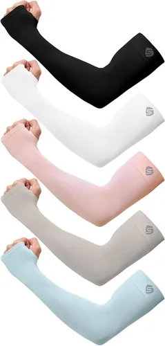 Miniatura 52 de Mangas para brazo, para hombres o mujeres. Para calentar o refrescar. Guantes de Compresión con factor de protección de los rayos ultravioleta UPF