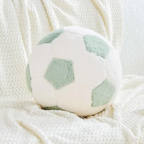 Miniatura 10 de XVTRU Almohada de fútbol de la Copa del Mundo, almohada estética para decoración del hogar, almohadas de felpa redonda para pelota de fútbol