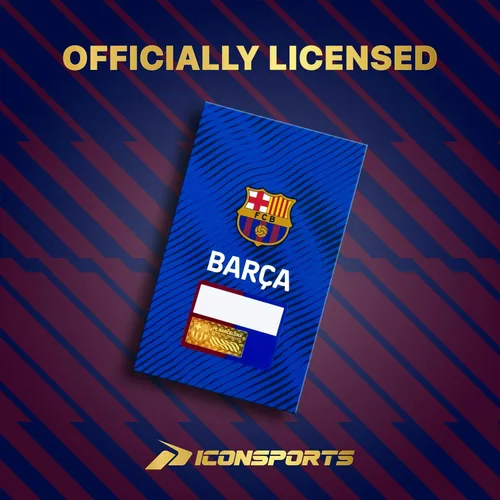 Miniatura 7 de Icon Sports Officially Licensed FC Barcelona Cotton T-Shirt - Unisex Adult azul