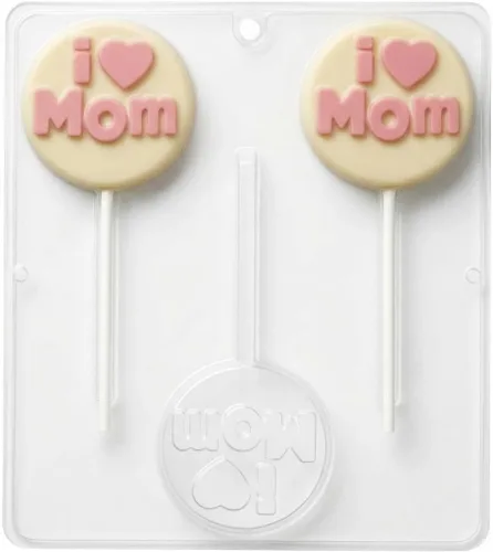 Miniatura 2 de Molde de caramelo I (Heart) Mom Chocolate Lollipop Lollipops Candy Mold Día de la Madre 5006