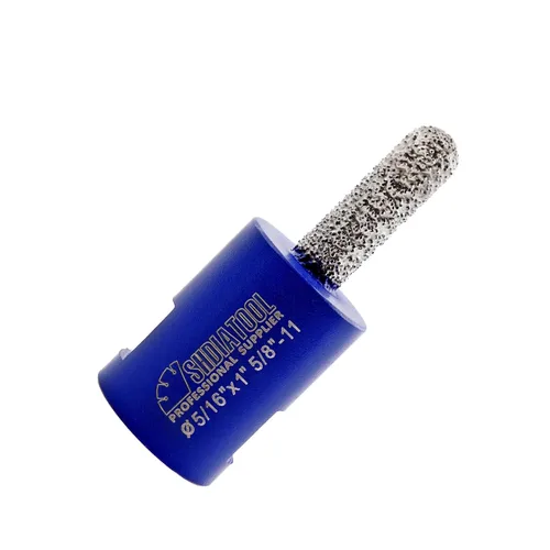 SHDIATOOL Broca de mortero de diamante de 5/16 pulgadas x 1 pulgada para mortero viejo soplado ladrillos dañados o eliminación de piedra natural