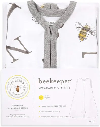 Miniatura 216 de Burt's Bees Baby - Pijama de una pieza para bebé, mameluco para dormir y jugar, algodón 100% orgánico, cremallera frontal