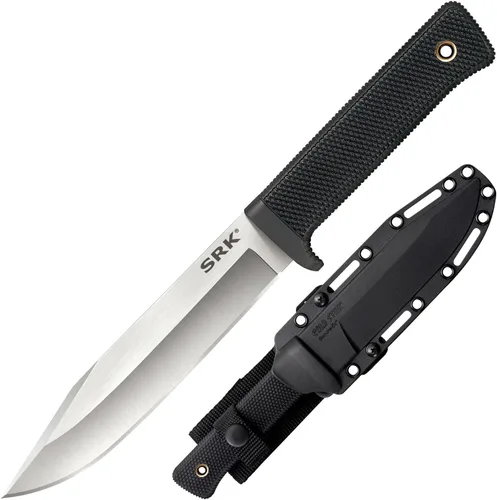 Miniatura 10 de Cold Steel Cuchillo de caza ligero de hoja fija con vaina, pájaro y trucha, longitud total: 6 5/16