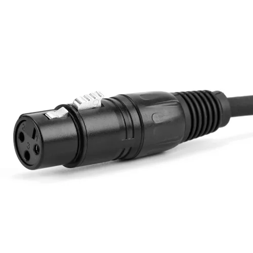 Miniatura 5 de SinLoon DMX 512 Cable de luz de escenario XLR macho 5 pines macho a XLR hembra 3 pines con conectores metálicos para iluminación de escenario