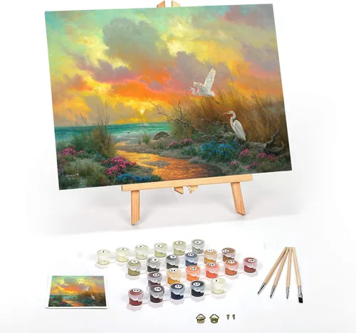 Miniatura 38 de Ledgebay Kit de Pintura por Números DIY para Adultos con Lienzo Enmarcado, de Principiante a Avanzado, los Kits Incluyen Juego de Pintura Acrílica