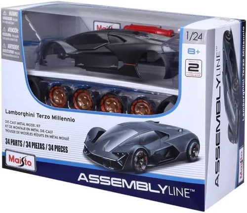 Miniatura 4 de Maisto 1:24 Línea de montaje Lamborghini Terzo Millenio - Gris