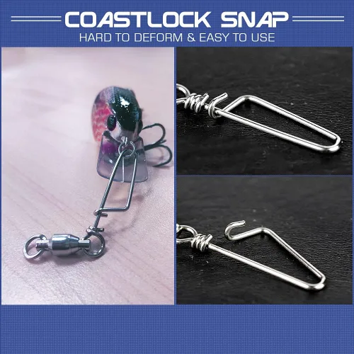Miniatura 4 de AMYSPORTS Pesca de agua dulce Snap Giratorios de bolas de rodamiento de agua salada Rotación Broches Rotación Bola de agua dulce Giratorios Snap
