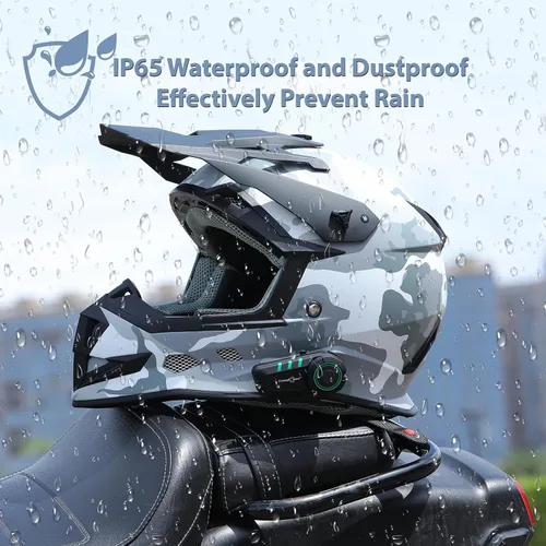 Miniatura 4 de FreedConn Auriculares Bluetooth KY para motocicleta, casco Bluetooth, intercomunicador, sistemas de comunicación de motocicleta con cancelación