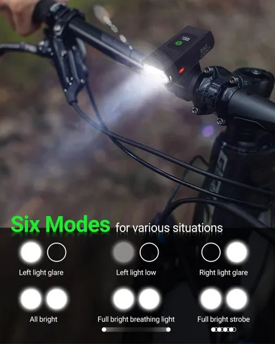Miniatura 3 de Victoper Bike Light, High Lumens Super Bright Bicycle Lite, 6+4 Modes USB Rechargeable Bike Headlight & Taillight Set, Waterproof Safety Bike Front