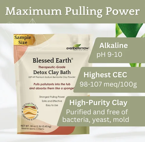 Miniatura 7 de Baño de arcilla desintoxicante Blessed Earth, bentonita de sodio 100% puro, grado terapéutico, limpieza y purificación, por EvenbetterNow LLC