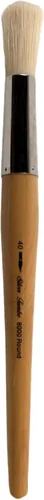 Miniatura 10 de Silver Brush Limited 800030 Pincel redondo Jumbo plateado, murales grandes, pintores de caballete y muebles, tamaño 30, mango de longitud media