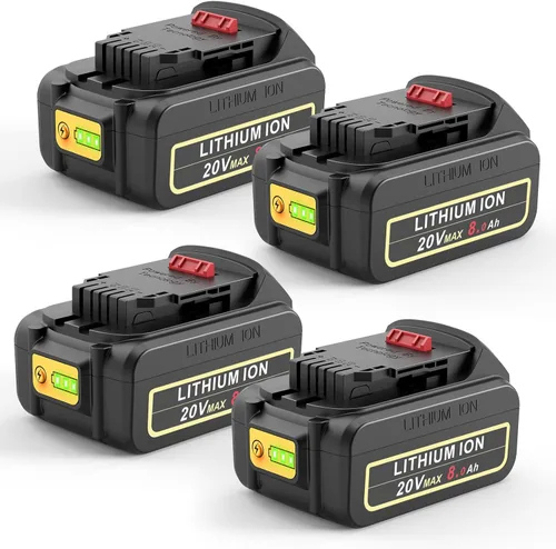 Miniatura 9 de ARyee Paquete de 4 baterías de repuesto de 20 V 6.0 Ah para Dewalt de 20 V compatibles con herramientas eléctricas inalámbricas DCB200, DCB201