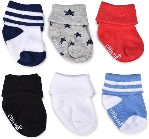 Miniatura 5 de Little Me Paquete de 6 calcetines para bebé niño