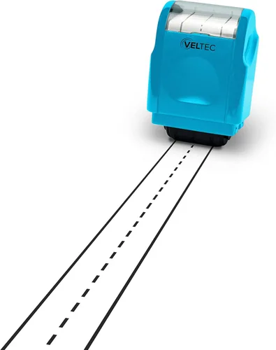 Miniatura 5 de Veltec Sello de rodillo de práctica de líneas de escritura a mano para niños, padres y profesores (azul claro)