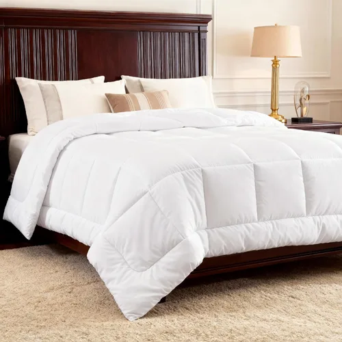Miniatura 15 de Bedsure Edredones de edredón tamaño matrimonial, edredón acolchado alternativo, ultra suave y ligero, con 8 pestañas, lavable a máquina, 82 x 86