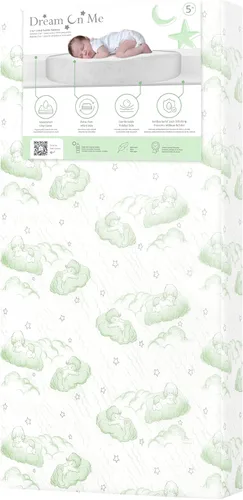Miniatura 18 de Dream On Me Little Lullaby - Colchón 2 en 1 para cuna, de doble cara para bebés y niños pequeños, funda impermeable, certificado GREENGUARD Gold, se