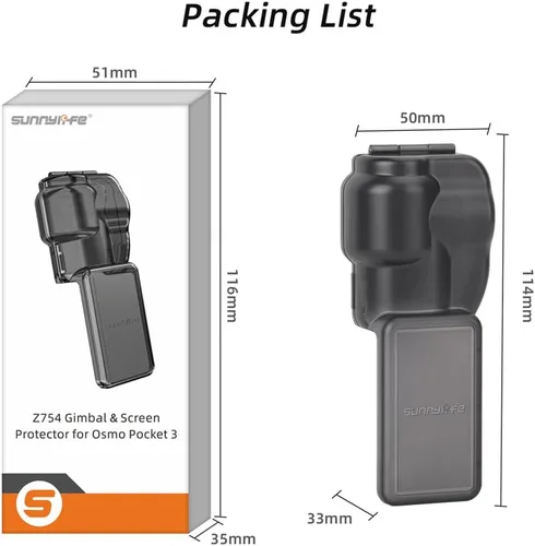 Miniatura 8 de Bolsillo 3 Lente Capucha Cubierta Gimbal Cámara Protector Parasol Cubierta para DJI OSMO Pocket 3
