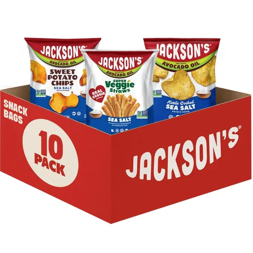 Miniatura 14 de Jackson's Paquete variado de aceite de aguacate (1.5 onzas, paquete de 10) sabor a sal marina, rancho y barbacoa, apto para alérgenos, sin gluten