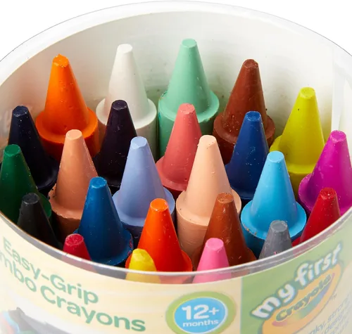Miniatura 3 de CRAYOLA MyFirst - Crayones gigantes, colores surtidos (paquete de 24), crayones colorantes de fácil agarre, perfectos para manos de niños pequeños