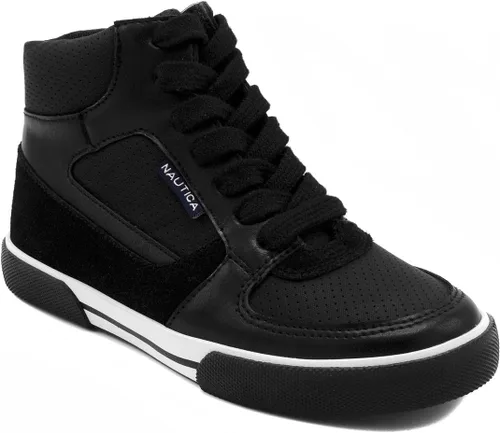 Nautica Horizon - Tenis con cordones para niños con corte alto tipo bota (niño pequeño y niño grande)