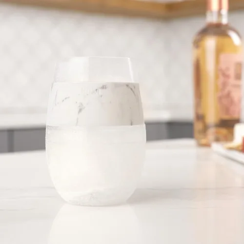 Miniatura 7 de Host Copas de vino de plástico sin tallo - Copa de vino de doble pared aislada FREEZE enfría bebidas con gel congelante, copas de vino para vino